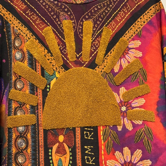 FARM Rio Multicolor Sunburst Top - Picture 2 of 4